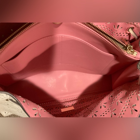 NWOT Kate Spade New York Hayes Perforated Leather Tote. with Bow & Tassel - Picture 6 of 12